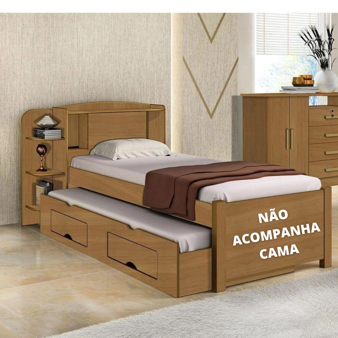 Cama Auxiliar D Doro Box Com 2 Gavetas