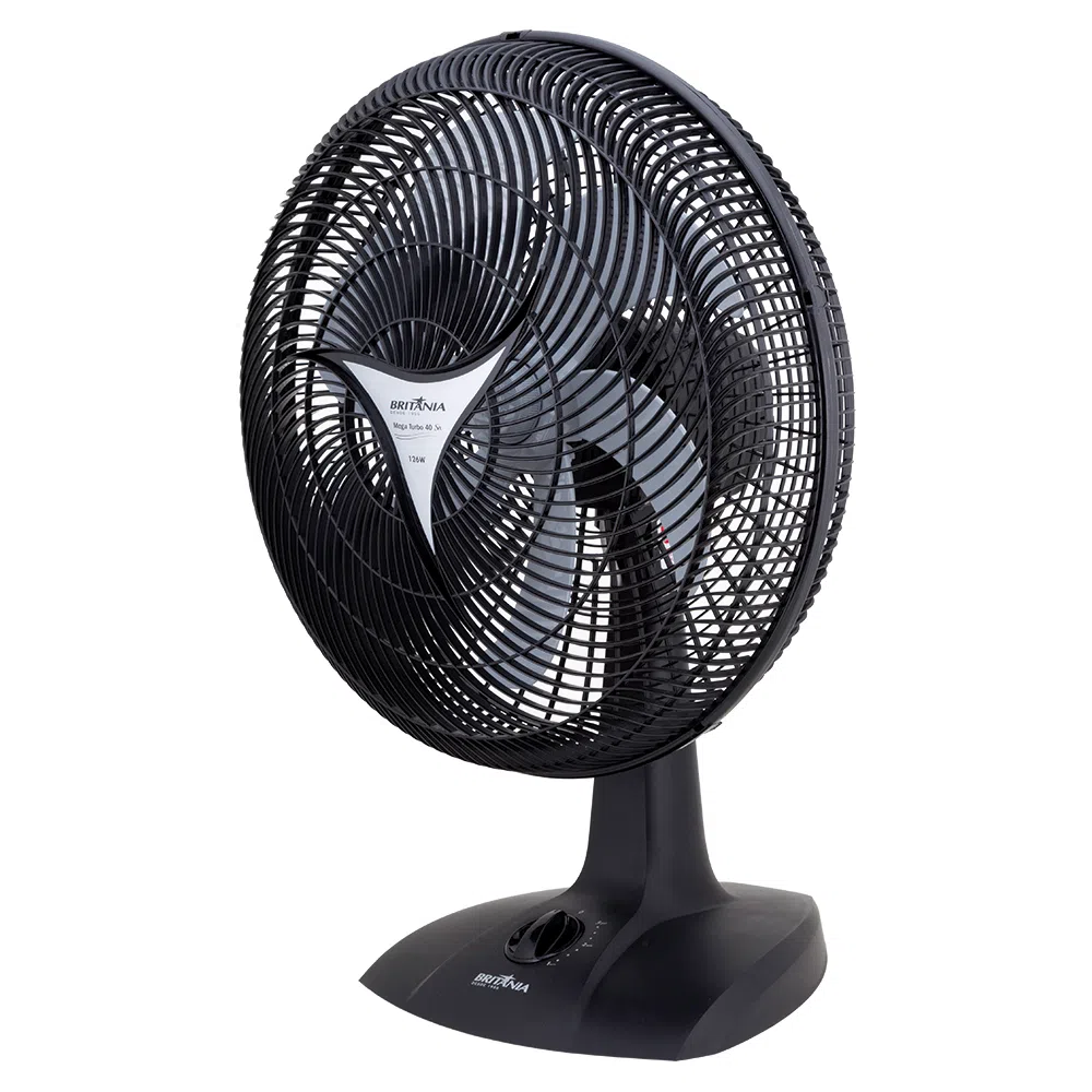 Ventilador de Mesa Britânia Mega Turbo 40 Six 6 PAS 130 Watts