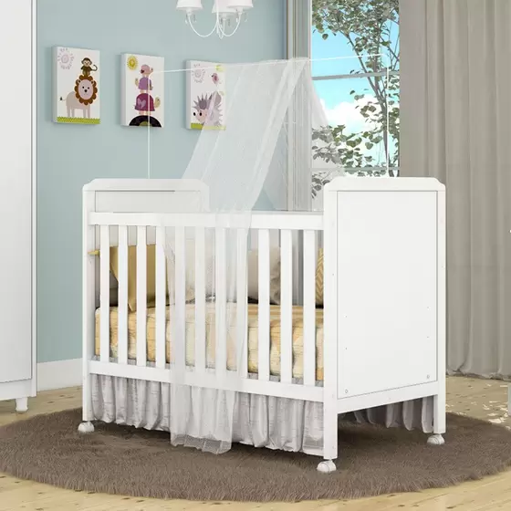 Berço Mini Cama Cloe 2 em 1 Peroba 100%MDF