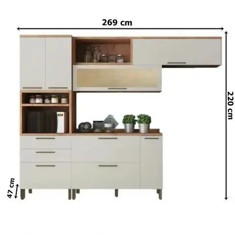 Cozinha Modulada Ronipa Marsala 4 peças