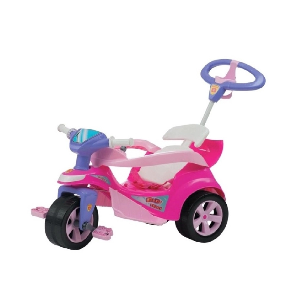 Carrinho de Passeio e Pedal Triciclo Baby Trike Biemme