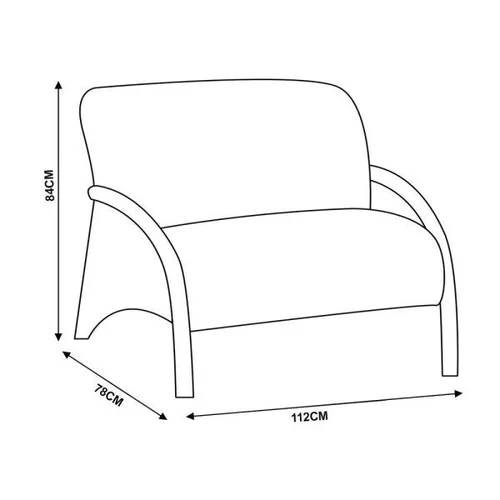 POLTRONA MIX LINHA 100 ESTOFAMIX 3 PEÇAS 1 E 2 LUGARES