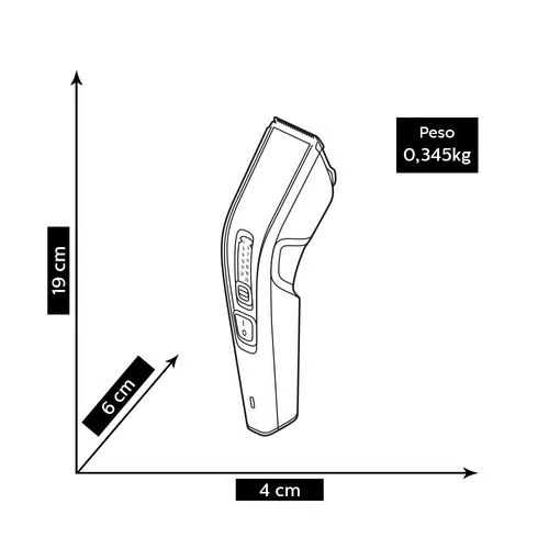 Máquina Para Cortar cabelo Philips Hairclipper - HC3505/15