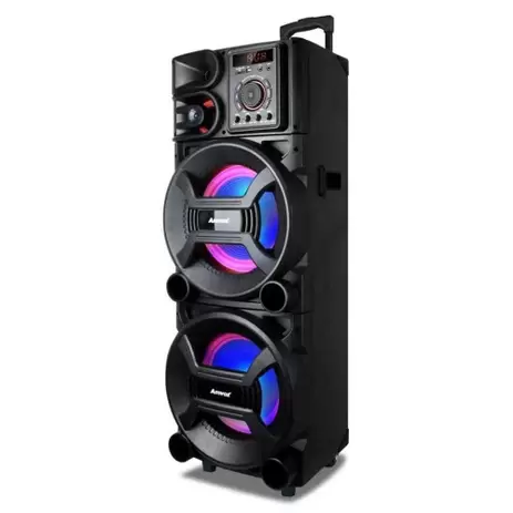 CAIXA AMPLIFICADA AMVOX ACA1005 TITAN COM BLUETOOTH, RÁDIO FM, USB - 1000W