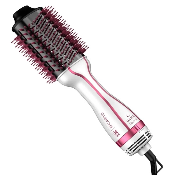 ESCOVA SECADORA MODELADORA GAMA GLAMOUR PINK BRUSH 3D 1200W - 127V