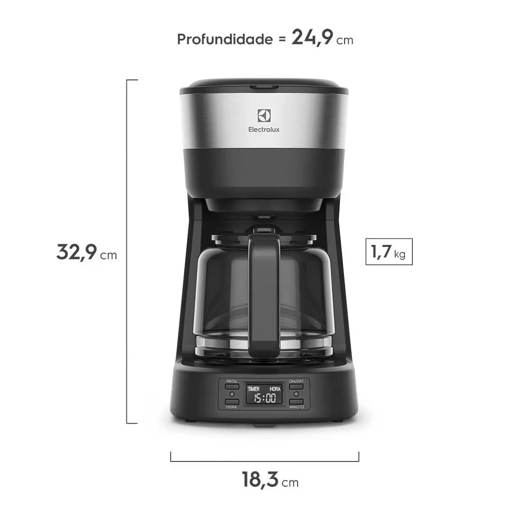 Cafeteira Elétrica Programável Experience Electrolux (ECM25)