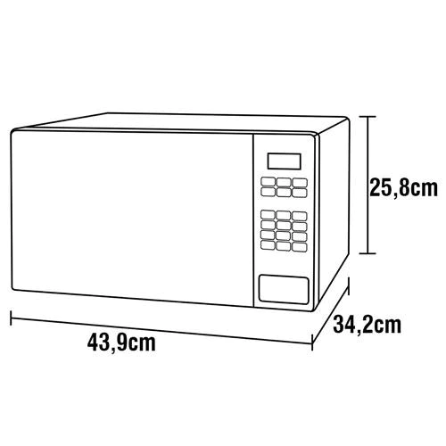 Micro-ondas Midea 20 litros Mras21 Branco 127v