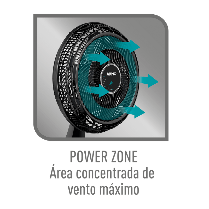 VENTILADOR DE MESA 40CM ARNO VD40 UTRA SILENCE FORCE DESMONTÁVEL - 127V