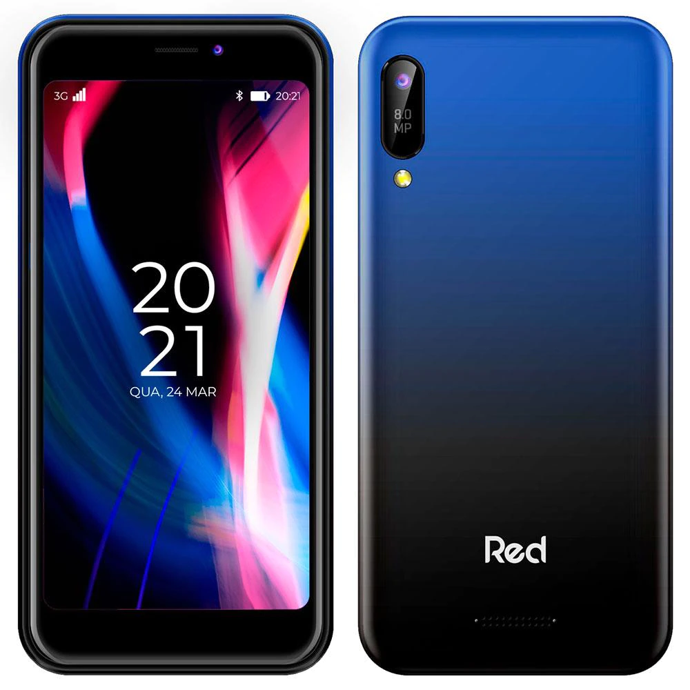 Celular Smartphone Red Mobile Volt L S51 Azul 16GB, 1GB de RAM, Tela 5