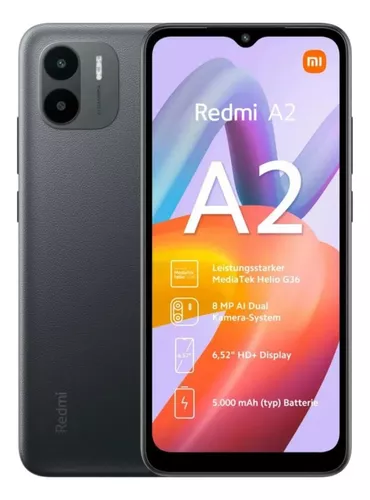 CELULAR XIAOMI REDMI A2 2GB RAM 8MP TELA 6.52PL 64GB