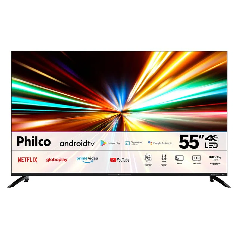 TV PHILCO 55PL LED SMART WIFI ULTRA HD 4K PTV55G7EAGCPBL 4K