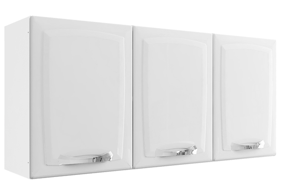 ARMARIO ITATIAIA PREMIUM 3 PORTAS BRANCO IP3